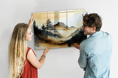 Quadro magnético decorativo Paisagem abstrata