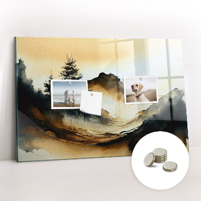 Quadro magnético decorativo Paisagem abstrata