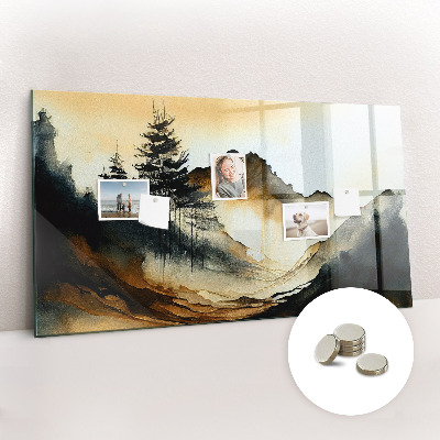 Quadro magnético decorativo Paisagem abstrata