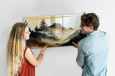 Quadro magnético decorativo Paisagem abstrata