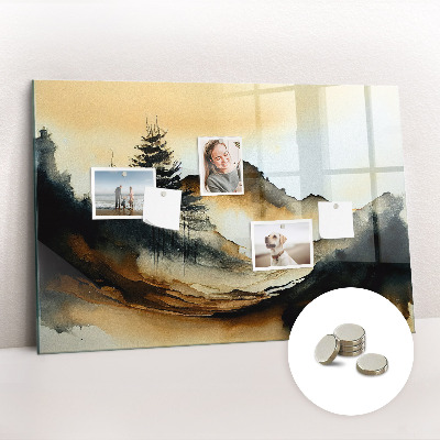 Quadro magnético decorativo Paisagem abstrata