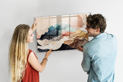 Quadro magnético de parede Paisagem abstrata