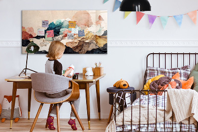 Quadro magnético de parede Paisagem abstrata