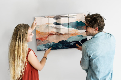 Quadro magnético decorativo Paisagem abstrata