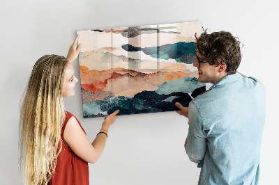 Quadro magnético decorativo Paisagem abstrata