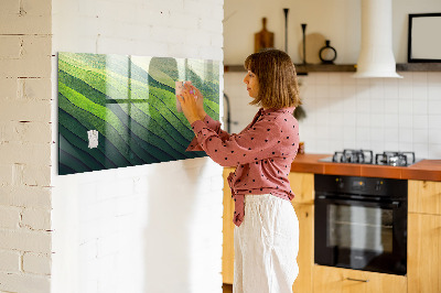 Quadro magnético decorativo Campos verdes abstratos