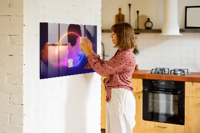 Painel magnético Abstração de fumaça 3D