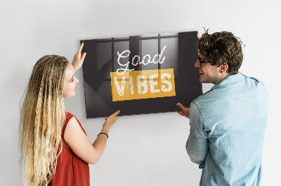 Painel magnético Citação motivacional