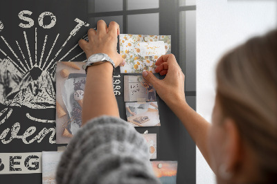 Quadro magnético de parede Citação de aventura