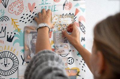 Quadro magnético decorativo Imagens esboços