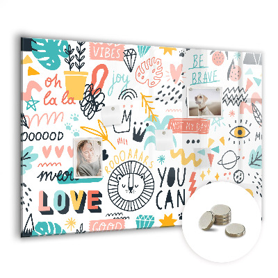 Quadro magnético decorativo Imagens esboços