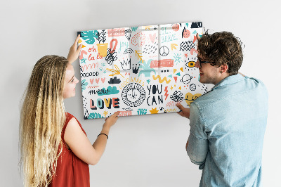 Quadro magnético decorativo Imagens esboços