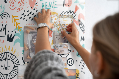 Quadro magnético decorativo Imagens esboços