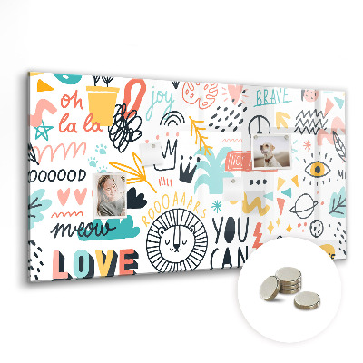 Quadro magnético decorativo Imagens esboços