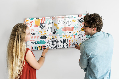 Quadro magnético decorativo Imagens esboços