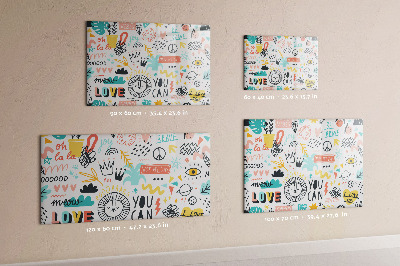 Quadro magnético decorativo Imagens esboços