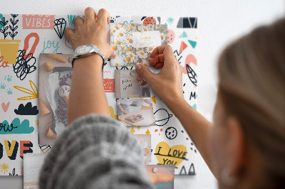 Quadro magnético decorativo Imagens esboços