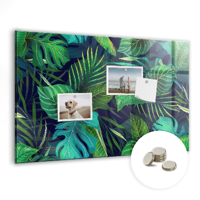 Quadro magnético decorativo Folhas exóticas