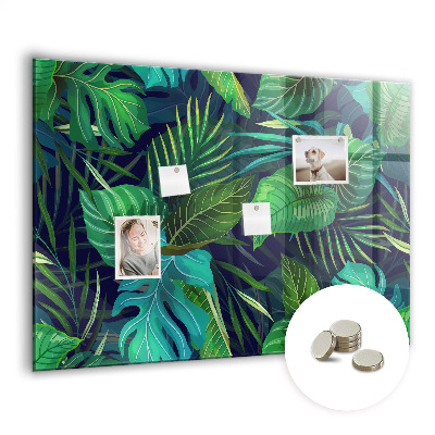 Quadro magnético decorativo Folhas exóticas