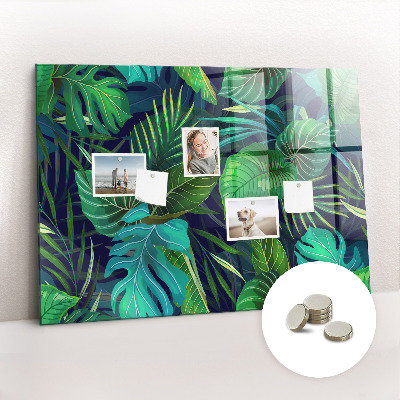 Quadro magnético decorativo Folhas exóticas