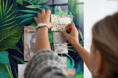 Quadro magnético decorativo Folhas exóticas