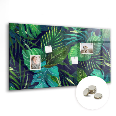 Quadro magnético decorativo Folhas exóticas