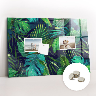 Quadro magnético decorativo Folhas exóticas