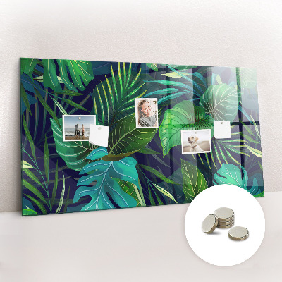 Quadro magnético decorativo Folhas exóticas