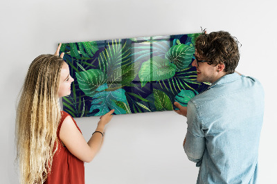 Quadro magnético decorativo Folhas exóticas