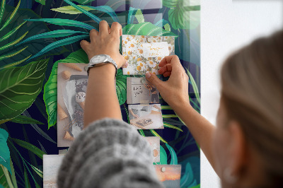 Quadro magnético decorativo Folhas exóticas