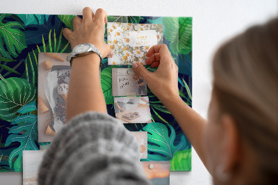 Quadro magnético decorativo Folhas exóticas