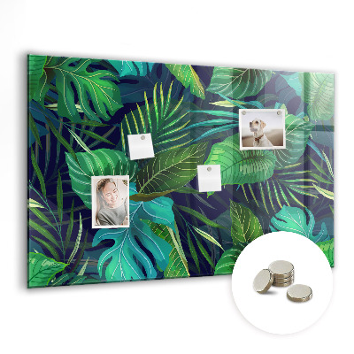 Quadro magnético decorativo Folhas exóticas