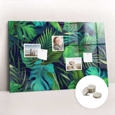 Quadro magnético decorativo Folhas exóticas