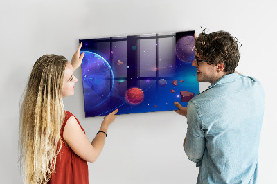 Painel magnético Planetas galáxia