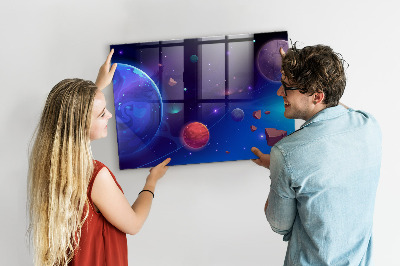Painel magnético Planetas galáxia