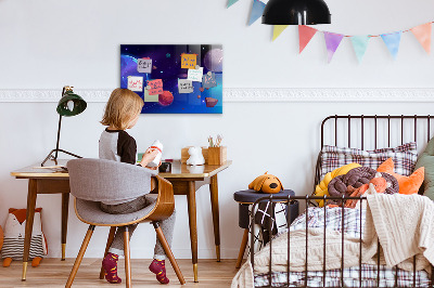 Painel magnético Planetas galáxia