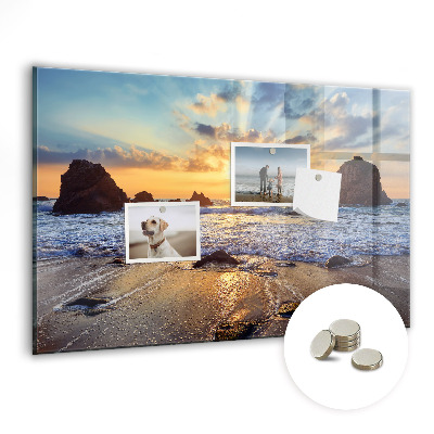 Quadro magnético decorativo Pôr do sol na praia
