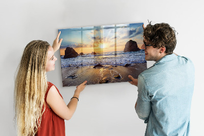 Quadro magnético decorativo Pôr do sol na praia