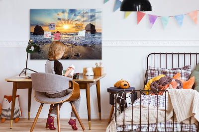 Quadro magnético decorativo Pôr do sol na praia