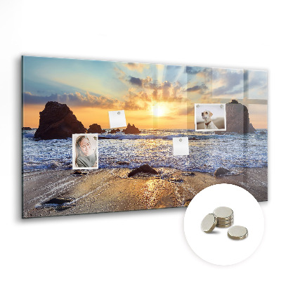 Quadro magnético decorativo Pôr do sol na praia