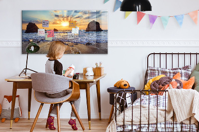 Quadro magnético decorativo Pôr do sol na praia