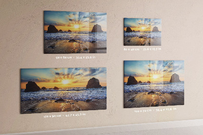 Quadro magnético decorativo Pôr do sol na praia