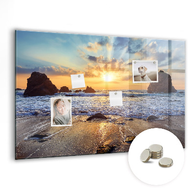 Quadro magnético decorativo Pôr do sol na praia