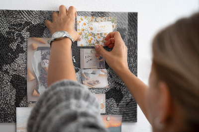 Painel magnético Mapa-múndi de concreto