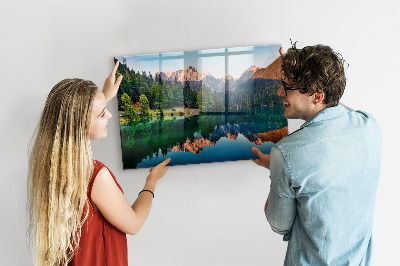Quadro magnético de parede Paisagem do lago