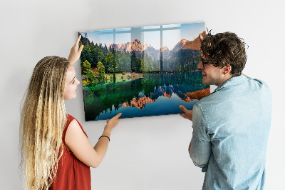 Quadro magnético de parede Paisagem do lago