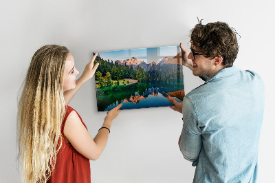 Quadro magnético de parede Paisagem do lago