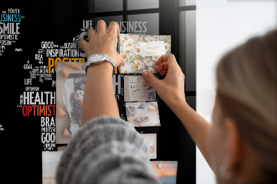 Painel magnético Mapa mundial positivo