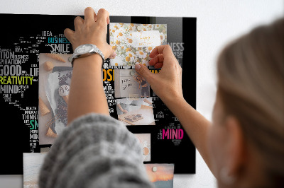 Painel magnético Mapa mundial positivo