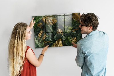 Quadro magnético decorativo Folhas da selva